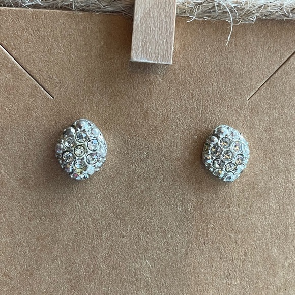 Dazzling Crystal Silver Earrings - Picture 3 of 5